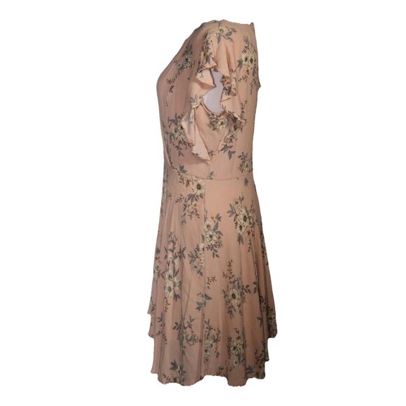 Alter’d State Feminine Floral wrap short sleeve Boho Dress Romantic Fairy Sz L - Picture 4 of 12